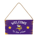 Minnesota Vikings Wood Wall Sign, 6x11