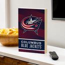 Columbus Blue Jackets Plock, Down Home Fans, 8x12