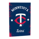 Minnesota Twins Wood Wall Sign, 16x24