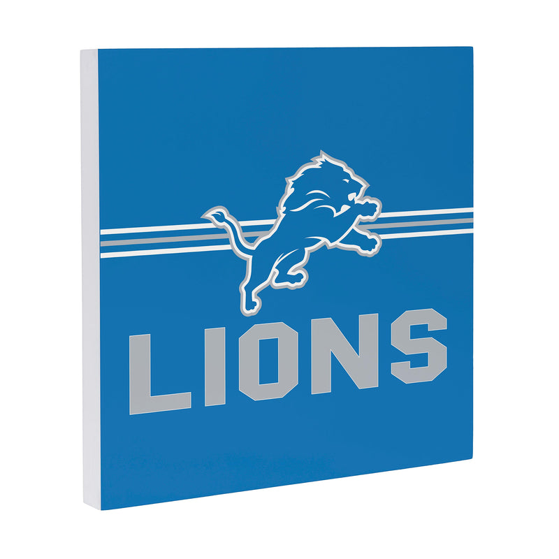 Detroit Lions Wood Wall Sign, 12x12