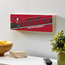Tampa Bay Buccaneers Mantle Sign, Down Home Fans, 5x18