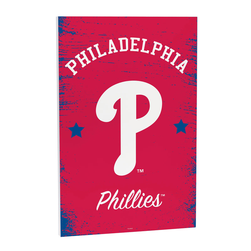 Philadelphia Phillies Wood Wall Sign, 16x24