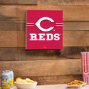 Cincinnati Reds Wood Wall Sign, 12x12