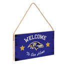 Baltimore Ravens Wood Wall Sign, 6x11