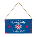 Chicago Cubs Wood Wall Sign, 6x11