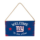 New York Giants Wood Wall Sign, 6x11