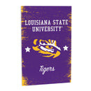 Louisiana State University Wood Wall Sign, 16x24