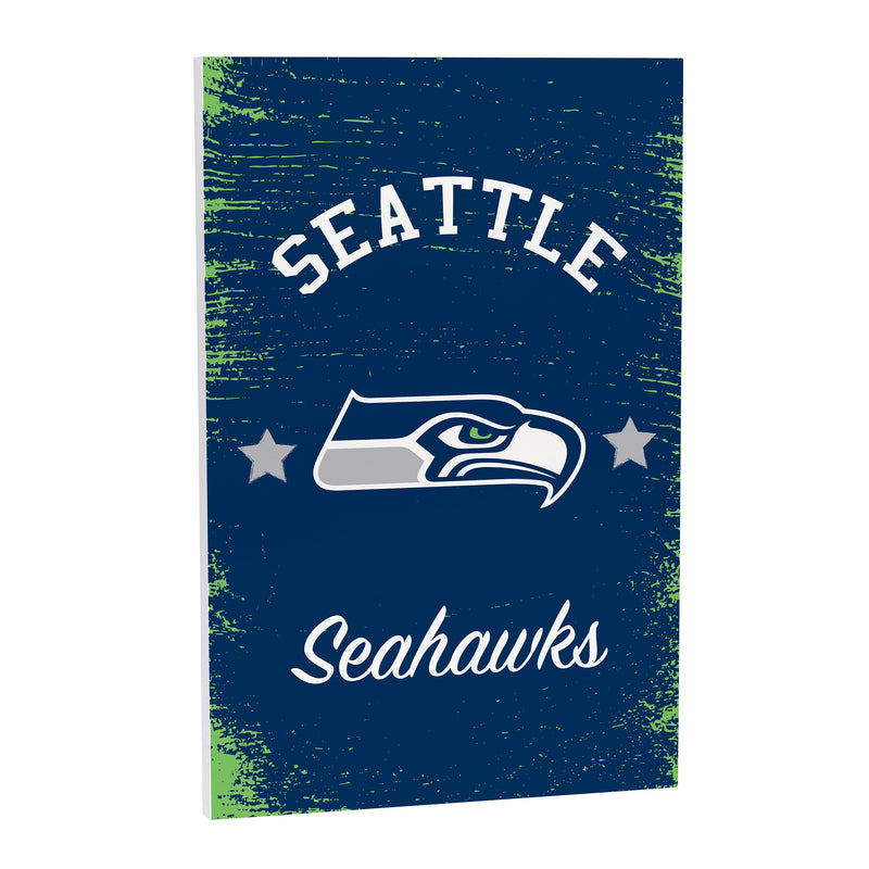 Seattle Seahawks Wood Wall Sign, 16x24