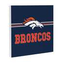 Denver Broncos Wood Wall Sign, 12x12