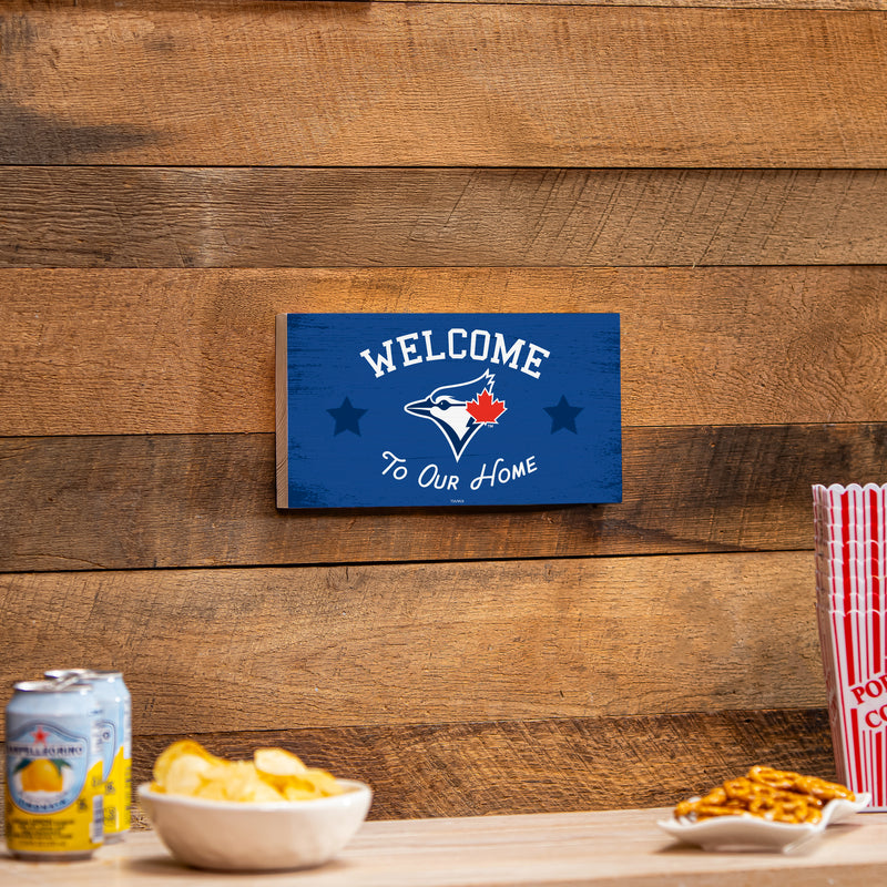 Toronto Blue Jays Wood Wall Sign, 6x11