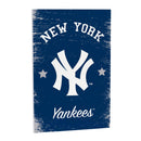 New York Yankees Wood Wall Sign, 16x24