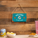Miami Dolphins Wood Wall Sign, 6x11