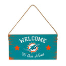 Miami Dolphins Wood Wall Sign, 6x11