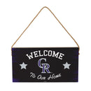Colorado Rockies Wood Wall Sign, 6x11
