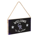 Colorado Rockies Wood Wall Sign, 6x11