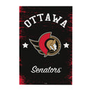 Ottawa Senators Wood Wall Sign, 16x24