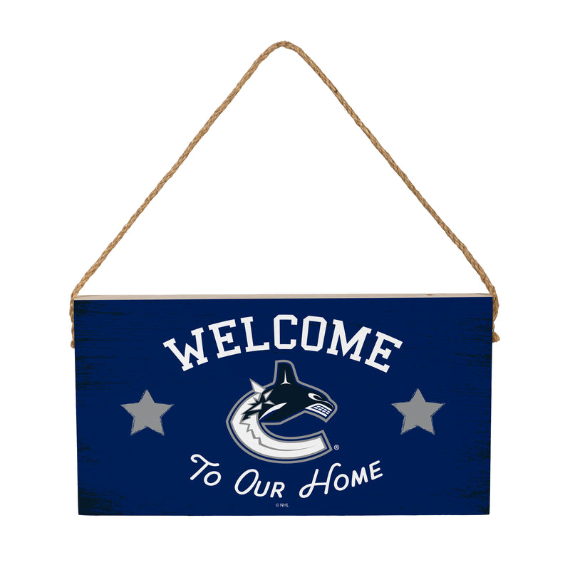 Vancouver Canucks Wood Wall Sign, 6x11