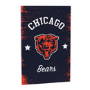Chicago Bears Wood Wall Sign, 16x24