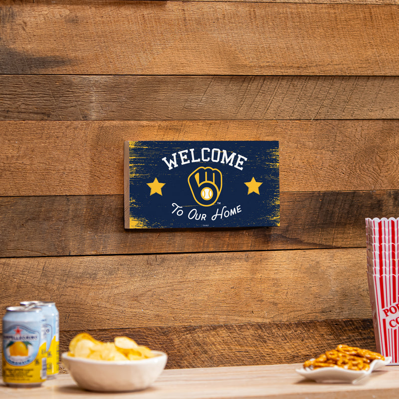 Milwaukee Brewers Wood Wall Sign, 6x11