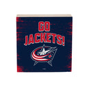 Columbus Blue Jackets Plock, Down Home Fans, 6x6