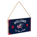 Columbus Blue Jackets Wood Wall Sign, 6x11