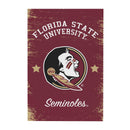 Florida State University Wood Wall Sign, 16x24