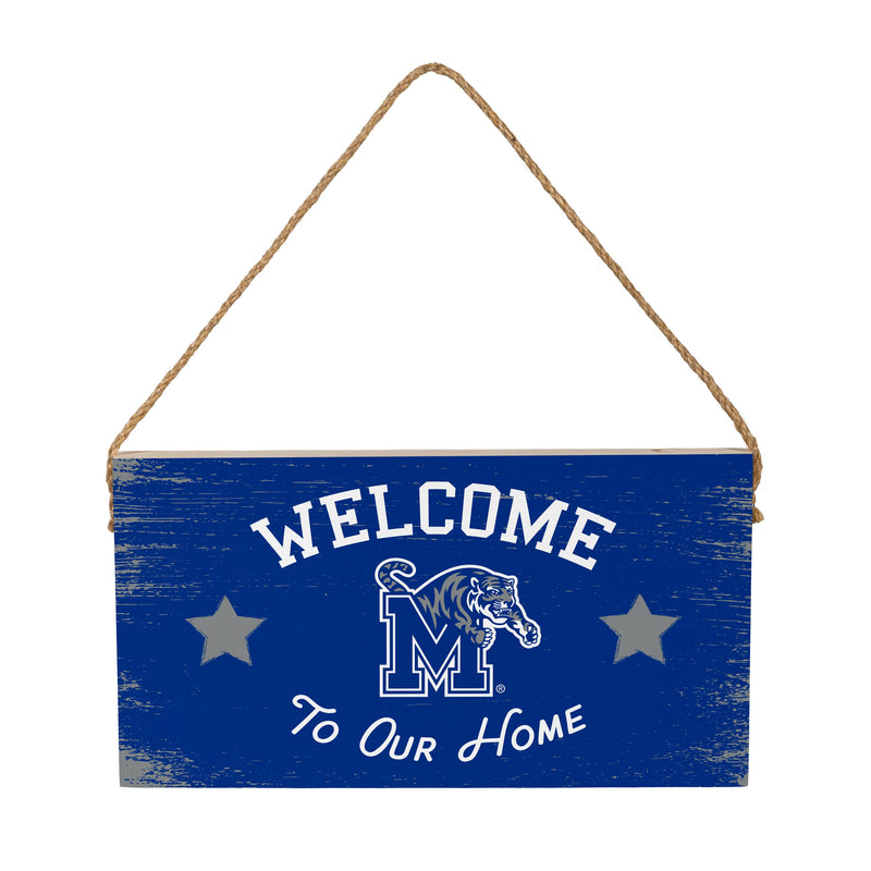 University of Memphis Wood Wall Sign, 6x11