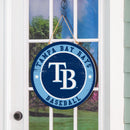 Tampa Bay Rays Round Door Decor with Hanging Rope, 18x18