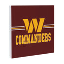 Washington Commanders Wood Wall Sign, 12x12