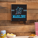 Miami Marlins Wood Wall Sign, 12x12