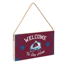 Colorado Avalanche Wood Wall Sign, 6x11