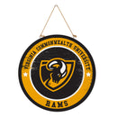 Virginia Commonwealth University Round Door Decor with Hanging Rope, 18x18