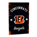 Cincinnati Bengals Wood Wall Sign, 16x24