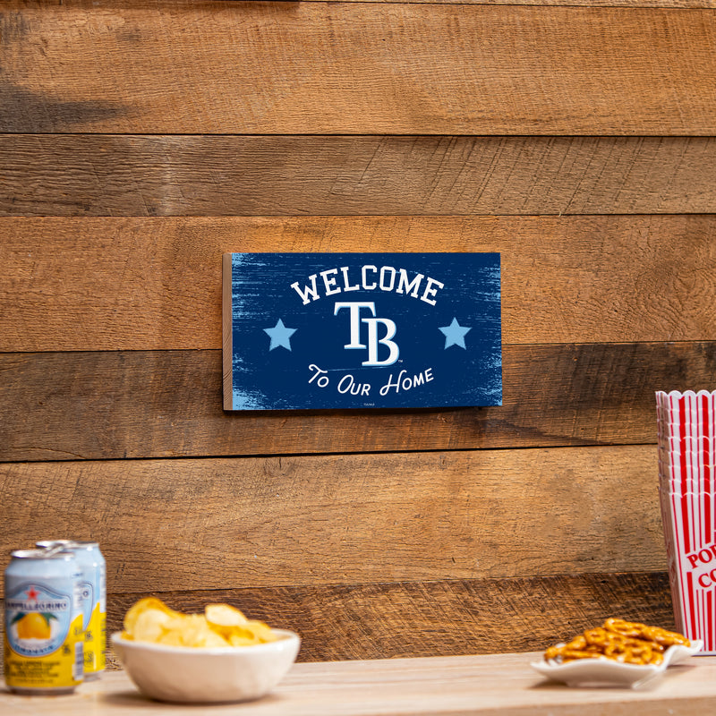 Tampa Bay Rays Wood Wall Sign, 6x11