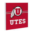 University of Utah Wood Wall Sign, 12x12
