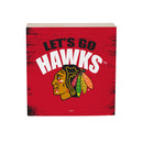 Chicago Blackhawks Plock, Down Home Fans, 6x6