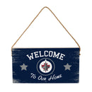 Winnipeg Jets Wood Wall Sign, 6x11