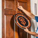 San Francisco Giants Round Door Decor with Hanging Rope, 18x18