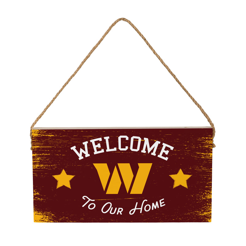 Washington Commanders Wood Wall Sign, 6x11
