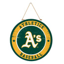 Athletics Round Door Decor with Hanging Rope, 18x18