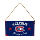 Montreal Canadiens Wood Wall Sign, 6x11