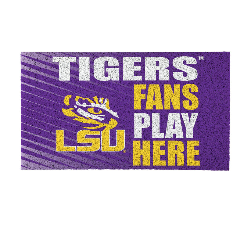 Louisiana State University Fan PVC Mat, 28"x16"