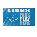 Detroit Lions Fan PVC Mat, 28"x16"