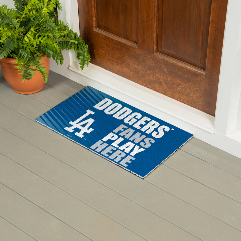 Los Angeles Dodgers Fan PVC Mat, 28"x16"