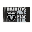 LAS VEGAS RAIDERS Fan PVC Mat, 28"x16"
