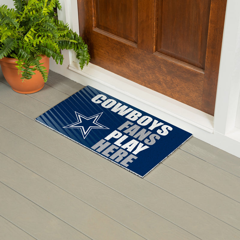 Dallas Cowboys Fan PVC Mat, 28"x16"