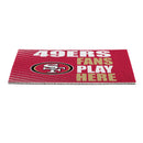 San Francisco 49ers Fan PVC Mat, 28"x16"
