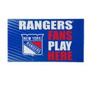 New York Rangers Fan PVC Mat, 28"x16"