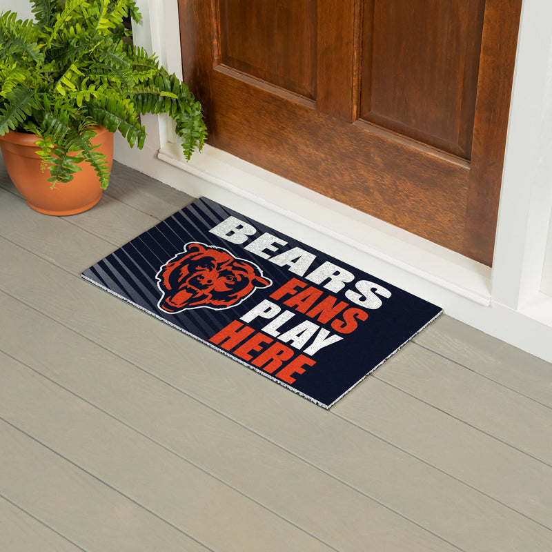 Chicago Bears Fan PVC Mat, 28"x16"