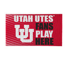 University of Utah Fan PVC Mat, 28"x16"